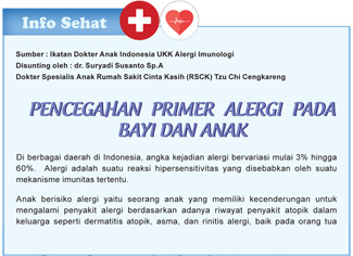 Pencegahan Primer Alergi Pada Bayi dan Anak