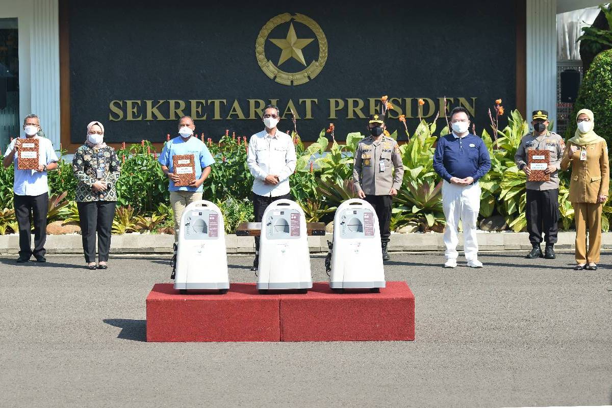 Oxygen Concentrator Assistance from Tzu Chi Taiwan to the Secretariat of the President of the Republic of Indonesia