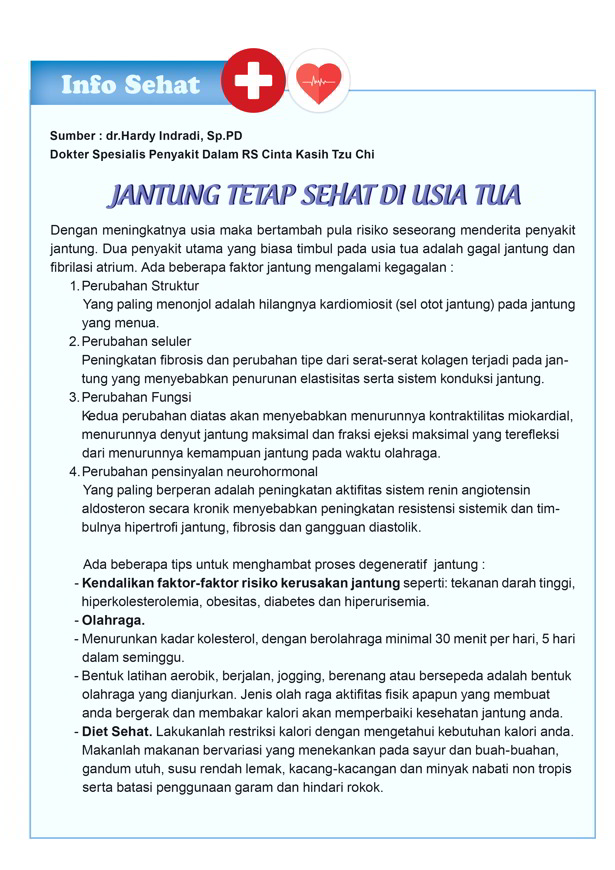 Jantung Tetap Sehat di Usia Tua