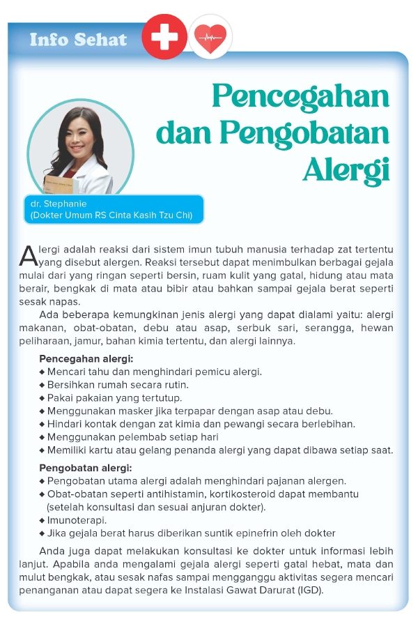 Pencegahan dan Pengobatan Alergi