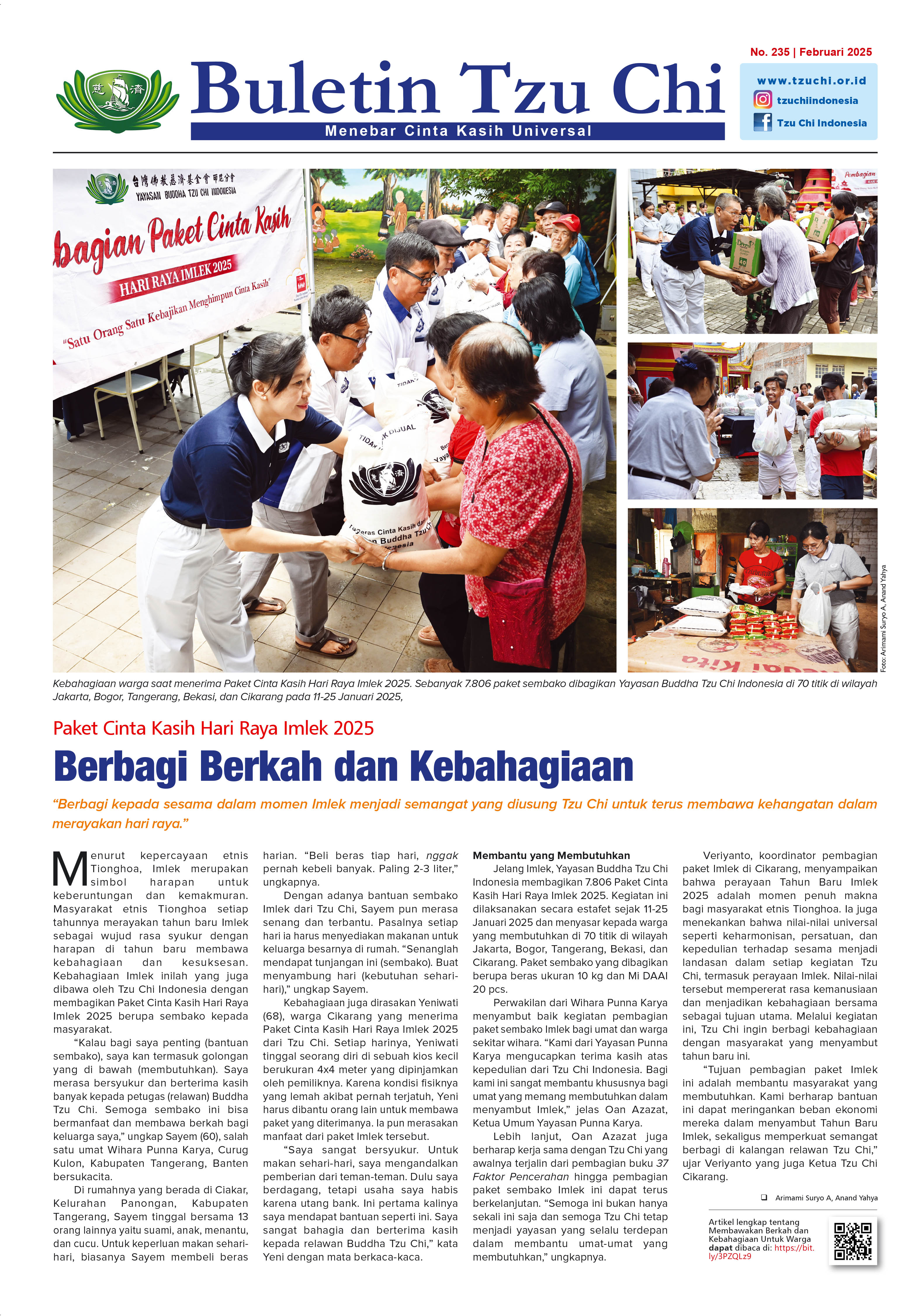 Buletin Tzu Chi Edisi 235 Februari 2025