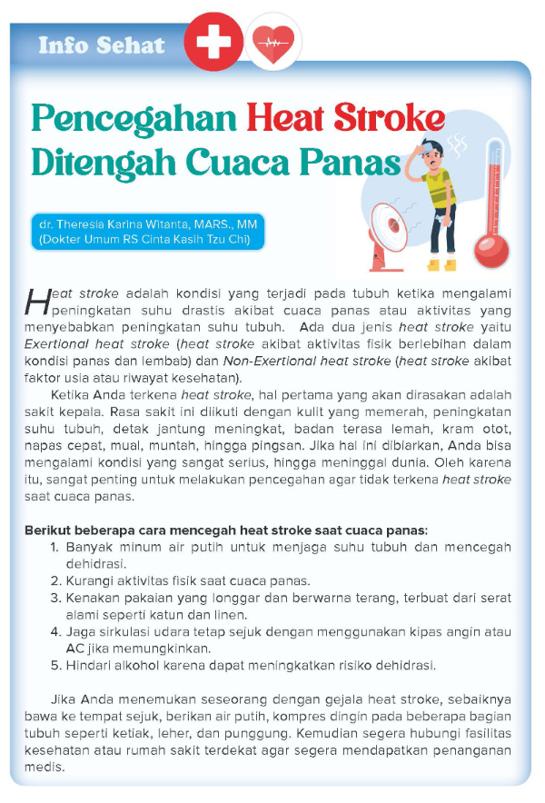 Pencegahan Heat Stroke Ditengah Cuaca Panas