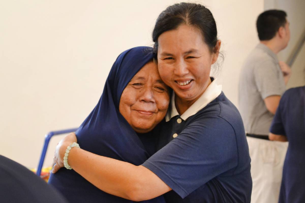 Kehangatan dalam Ramah Tamah Penerima Bantuan Tzu Chi Pekanbaru