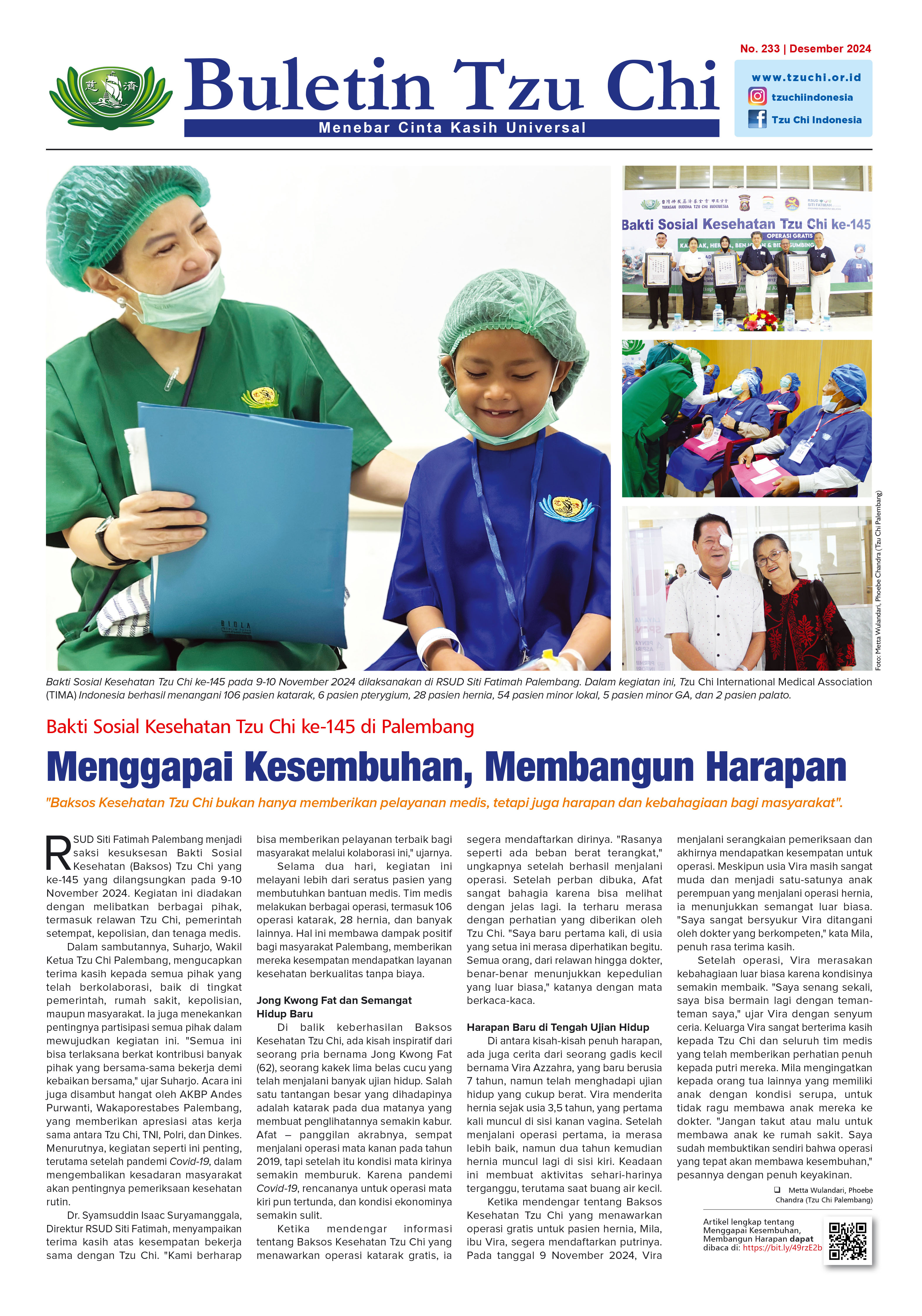 Buletin Tzu Chi Edisi 233 Desember 2024