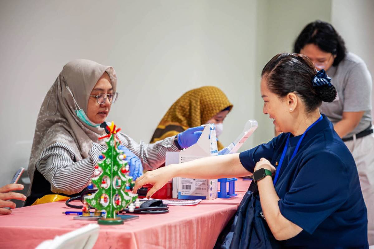 Kehangatan Natal di Acara Donor Darah